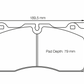 Pagid Nissan R35 GTR (Ceramic Brakes) RSC1 Front Brake Pads